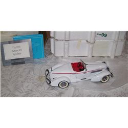 1935 AUBURN 851 SPEEDSTER FRANKLIN MINT PRECISION MODEL, WITH ORIGNAL BOX & PAPERWORK
