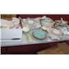 Image 1 : MASSIVE TABLE LOT OF UNINSPECTED & FINE CHINA, VINTAGE & COLLECTIBLE ASSORTED GLASSWARE, AS SHOWN