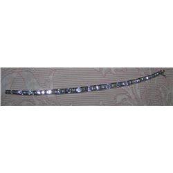 (1)18K WHITE GOLD & VSI DIAMOND BRACELET WEIGHING 29.9 GRAMS W/ 6 1/2 KARATS ORIGINAL RETAIL $13,500