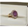 Image 2 : 18K GOLD & STAR RUBY(5.1 CT) RING  W/ PERFECT VSI DIAMONDS PAID OVER $12,000. RETAIL COST
