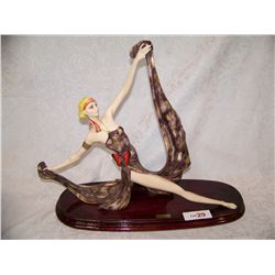 SANTINI ART DECO LIMITED EDITION STATUE ON BASE