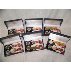 LOT OF (6) STATE QUARTER COLLECTION BOOKS (MS) 1999,2000,02,04 & 05