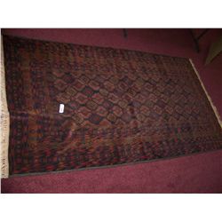 GORGEOUS HAND WOVEN TURKOMAN WOOL RUG
