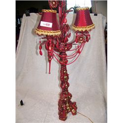 UNIQUE CHINESE RED HAND MADE LAMP