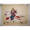 Image 1 : JAPANESE WATERCOLOR, SAMURAI ON HORSEBACK