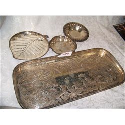 (4) PIECE ASSORTED SILVER PLATE LOT