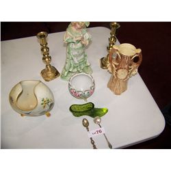 (9) PIECE VINTAGE/ ANTIQUE ASSORTED LOT, AS SHOWN