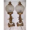 Image 1 : PAIR OF ROCOCO STYLE  VINTAGE GILT CHERUB LAMPS