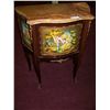 Image 1 : 1920'S ERA MARBLE TOP COMMODE WITH HAND PAINTED SCENE, IN EXCELLENT CONDITION