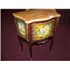 Image 2 : 1920'S ERA MARBLE TOP COMMODE WITH HAND PAINTED SCENE, IN EXCELLENT CONDITION