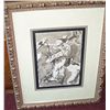 Image 1 : PABLO PICASSO CUSTOM FRAMED SIGNED LITHOGRAPH "LE CHEVAL"
