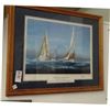 Image 1 : Framed Yacht Print