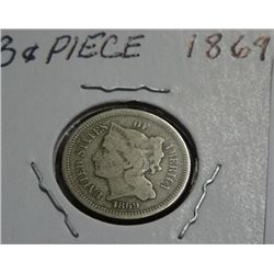 1869 3 Cent Piece