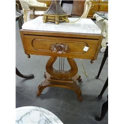 Marble Top End Table