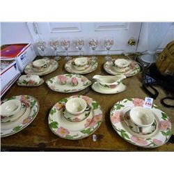 Franciscan Rose Pattern China for 6