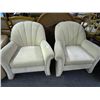 Image 1 : 2 Tan Fabric Armchairs - 2 Times the Money