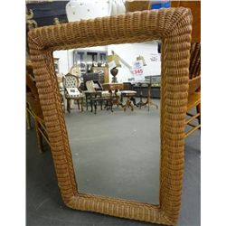 Wicker Mirror