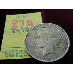 1927 Peace Dollar