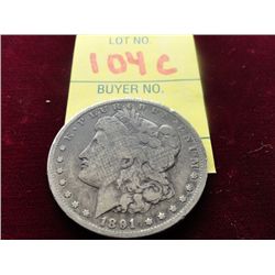 1891-O Morgan Silver Dollar