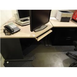 Blonde Wood Desk System