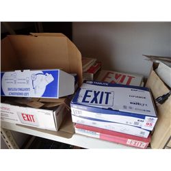 Lot of Exit Lights - No Shipping