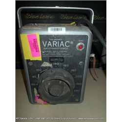 VARIAC W20HMT3 AUTOTRANSFORMER (print sequence:) 58695