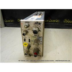 TEKTRONIX DUAL TRACE AMPLIFIER PLUG-IN