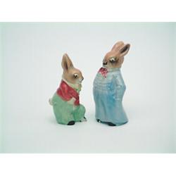 A rare Doulton Reggie Bunnykins figure, No.8313 (small chip on the back of his blue tunic) and an...
