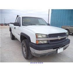 2003 - CHEVROLET SILVERADO 2500