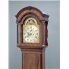 Image 1 : Joseph Avard, Bristol; a George III mahogany 8-day longcase clock, the 12ins arched brass dial wi...