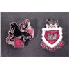 Image 1 : TWO WWII DI'S (DISTINCTIVE INSIGNIAS PINBACK,SCREW BACK
