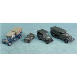 4 VINTAGE MILITARY VEHICLES- U.S.-RAF