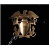 Image 4 : WWII STERLING BLUE STAR BROOCH-MARINE/NAVY W/CHAIN