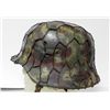 Image 5 : WWII Nazi Luftwaffe Helmet - Orig Camo Shell w/ Wire