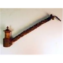 Antique Hand Carved Bruyere Antler Stem Pipe c. 1900's