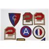 Image 2 : 10 WWII PATCHES INCL-7th ARMY-2nd ARMY-38th DIV-GHQ RES