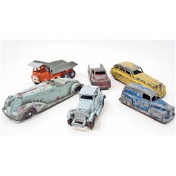 LOT OF 6 VINTAGE TOOTSIE DIECAST TOY CARS