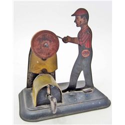 ANTIQUE GIRARD TIN LITHO WIND UP TOY - WORKS