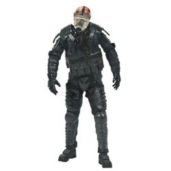 NEW McFarlane Walking Dead Riot Gear Gas Mask Zombie Figure