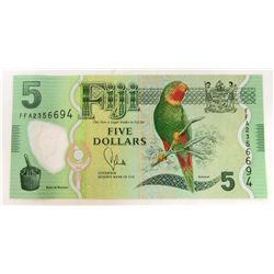 2013 FIJI CURRENCY 5 DOLLAR BANK NOTE