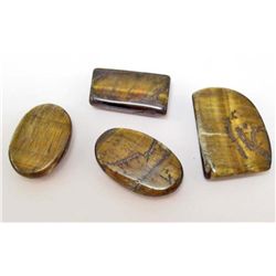 LOT OF 105.7 CTS. OF NATURAL TIGER'S EYE GEMS