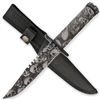 Image 1 : Z-Slayer Zombie Grey Skull Survival Knife w/ Sheath