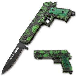 Z-Slayer .45 Cal. Green Trigger Assisted Knife