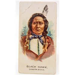 1888 ALLEN & GINTER NATIVE AMERICAN INDIAN CHIEF TOBACCO CARD