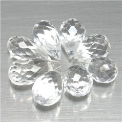 LOT OF 10.71 CTS. OF WHITE BRAZILIAN TOPAZ - 8 PIECES