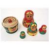 Image 2 : VINTAGE HAND PAINTED RUSSIAN NESTING 5 DOLL SET