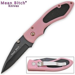 Mean Bitch Pink Karambit Style 11Knife