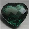Image 1 : 22.58 GREEN AFRICAN QUARTZ - HEART SHAPED