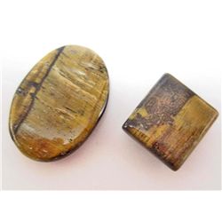 LOT OF 112.0 CTS. OF NATURAL TIGER'S EYE GEMS