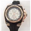 Image 1 : GOLD & WHITE FACE QUARTZ SPORTS WATCH